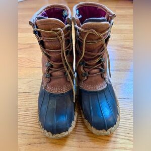 Vintage L.L.Bean 8” Bean Boots Size 7 Gore-Tex Thinsulate Insulated Duck Boots